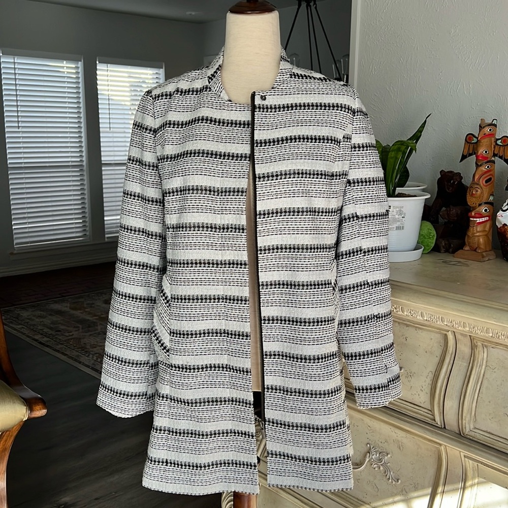 Black White Tweed Jacket